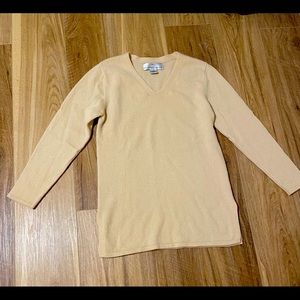 Cream 100% Cashmere Sweater